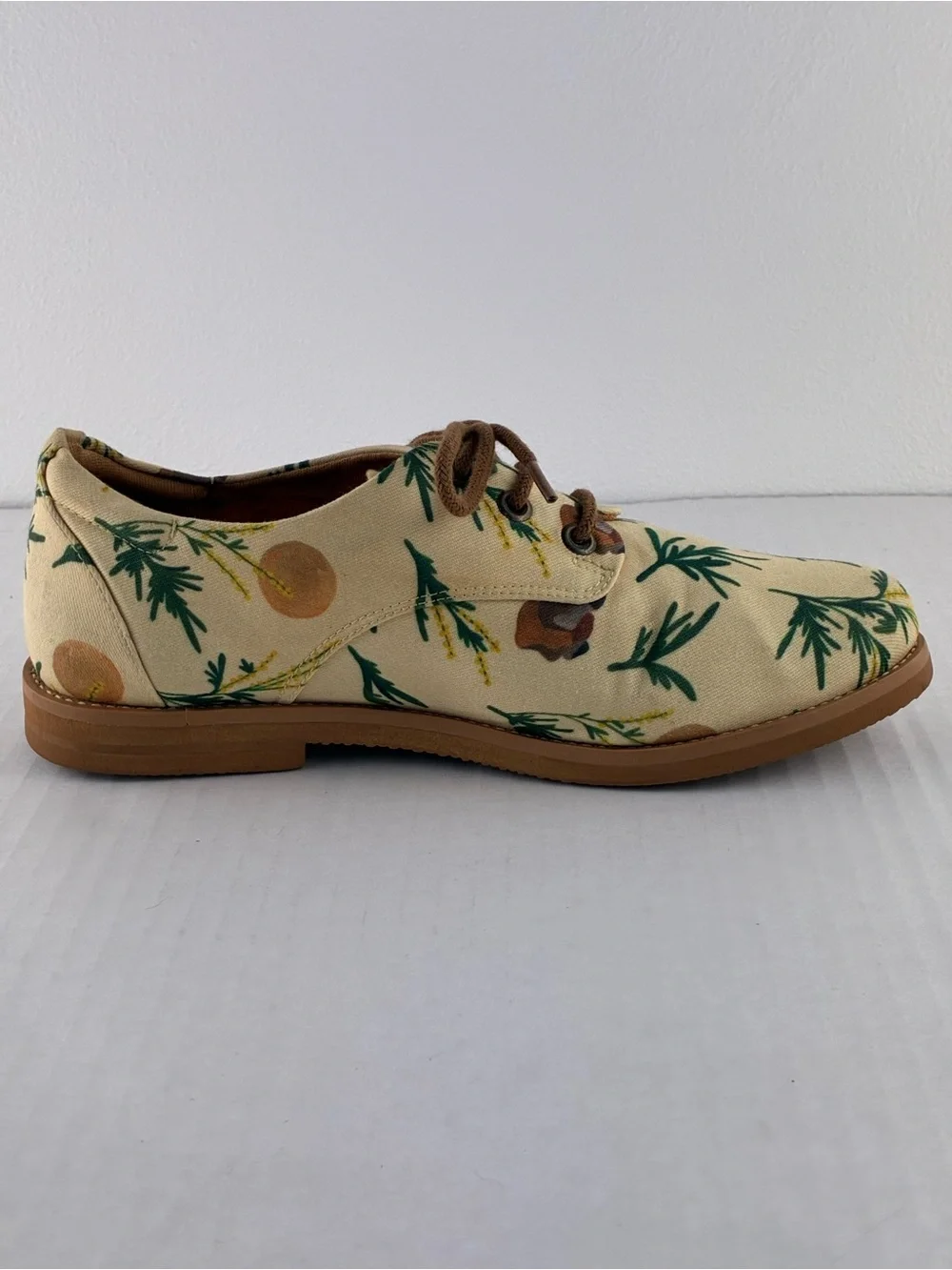 Insecta Aries Oxford Shoes Sz 7 Floral Canvas Vegan Comfort Cottagecore - Picture 8 of 10